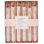 Wholesale - 6pc 1oz TUBES BATH SALTS W/ROSE PETALS GIFT SET C/P 24, UPC: 704751209582